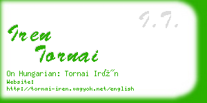 iren tornai business card